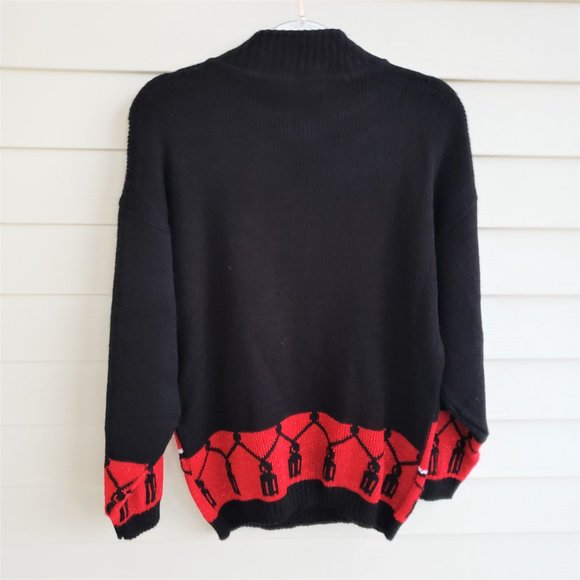 Vintage 80s Kitty Cat Christmas Sweater by Spunky - Picture 2 of 4